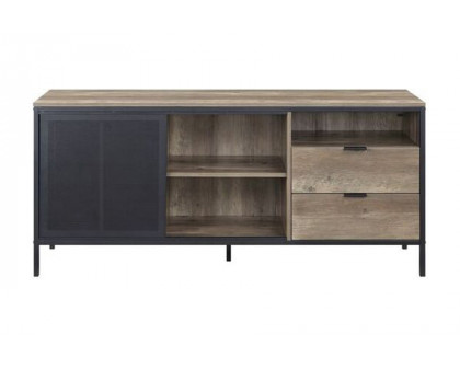 ACME - Nantan TV Stand in Rustic Oak/Black (LV00405)