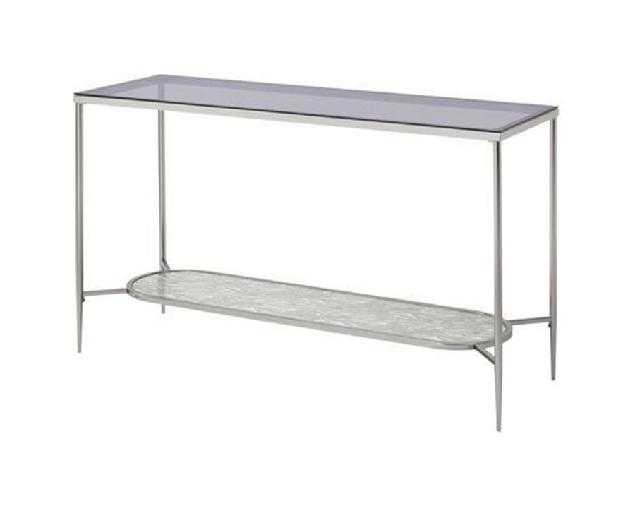 ACME - Adelrik Sofa Table in Glass/Chrome