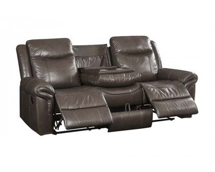 ACME - Lydia Motion Sofa with USB in Brown