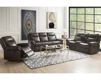 ACME - Lydia Motion Sofa with USB in Brown