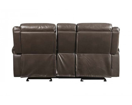 ACME - Lydia Motion Loveseat with USB & Console in Brown