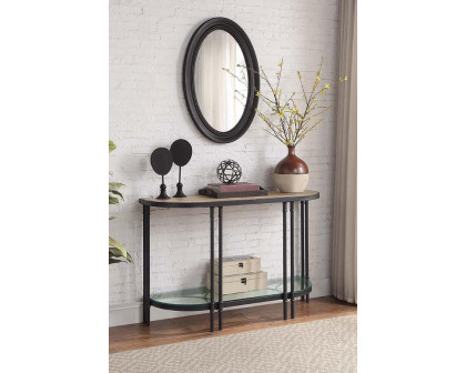 ACME - Brantley Sofa Table in Oak/Sandy Black