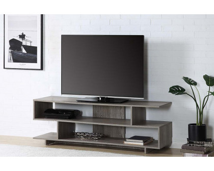 ACME Abhay TV Stand - Gray Oak Finish