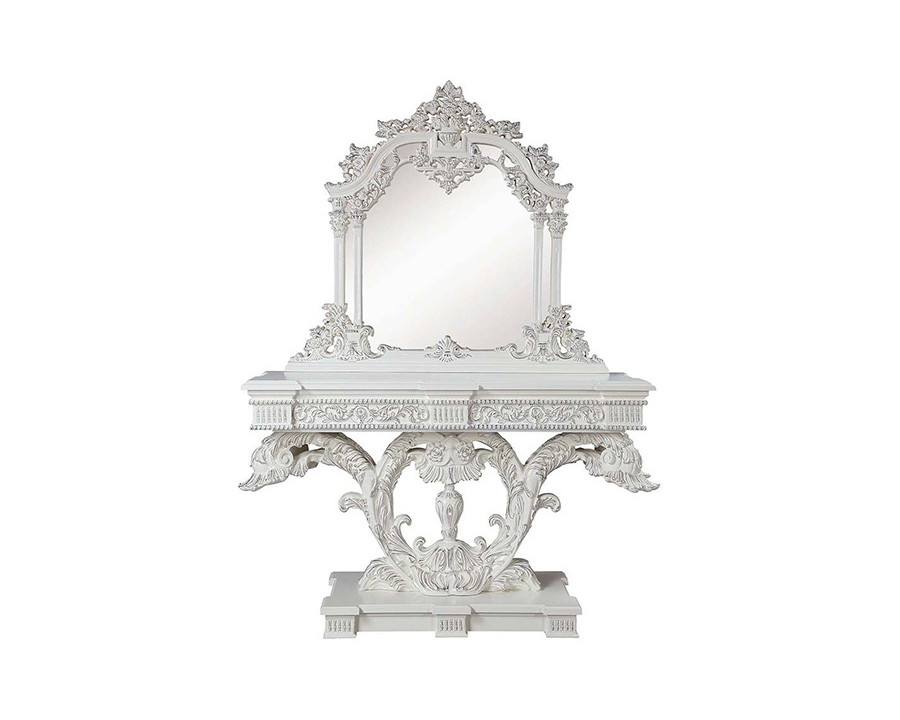 ACME - Vanaheim Sofa Table in Antique White