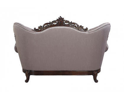 ACME - Benbek Loveseat with 3 Pillows in Antique Oak