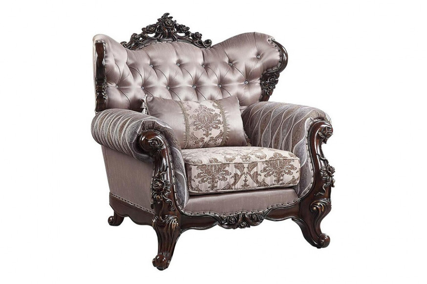 ACME™ Benbek Chair with Pillow - Antique Oak