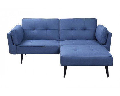 ACME - Nafisa Adjustable Sofa & Ottoman in Blue