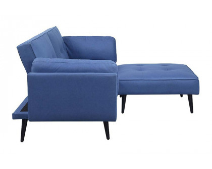 ACME - Nafisa Adjustable Sofa & Ottoman in Blue