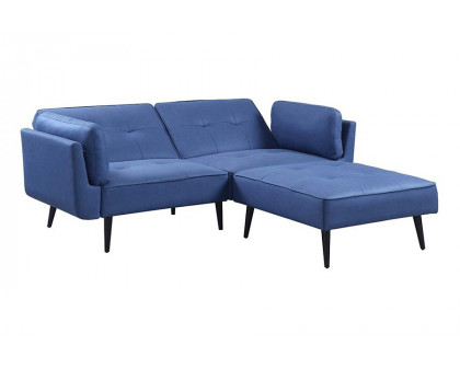 ACME - Nafisa Adjustable Sofa & Ottoman in Blue