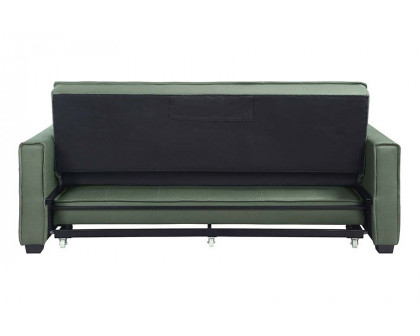 ACME - Octavio Adjustable Sofa with 2 Pillows in Green