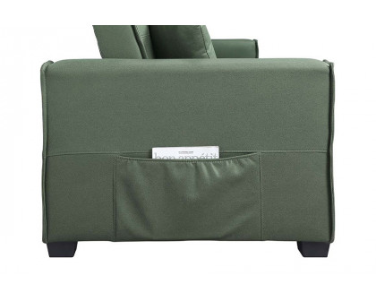 ACME - Octavio Adjustable Sofa with 2 Pillows in Green