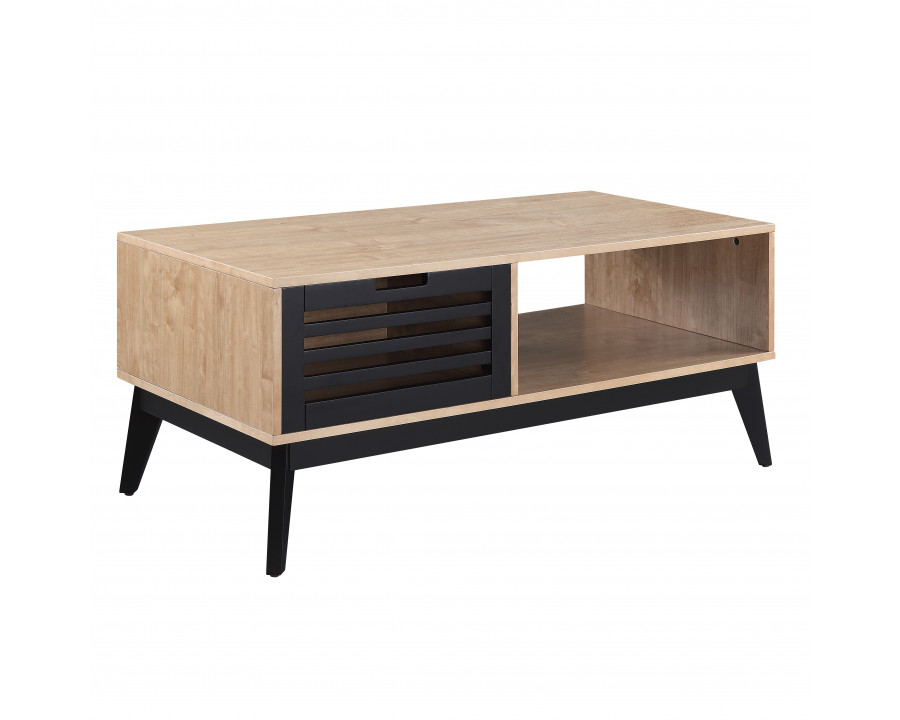 ACME - Gamaliel Coffee Table in Oak/Espresso