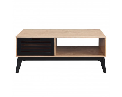 ACME - Gamaliel Coffee Table in Oak/Espresso