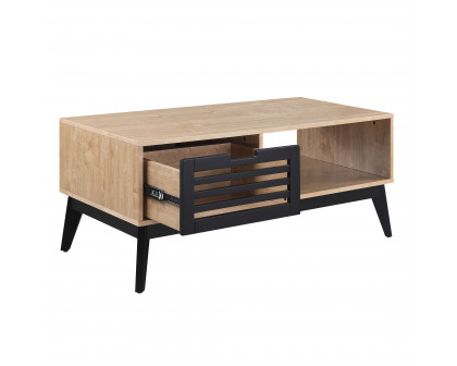 ACME - Gamaliel Coffee Table in Oak/Espresso