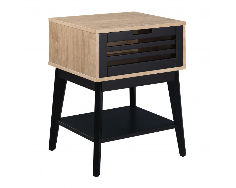 ACME - Gamaliel End Table in Oak/Espresso