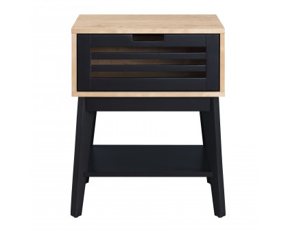 ACME - Gamaliel End Table in Oak/Espresso