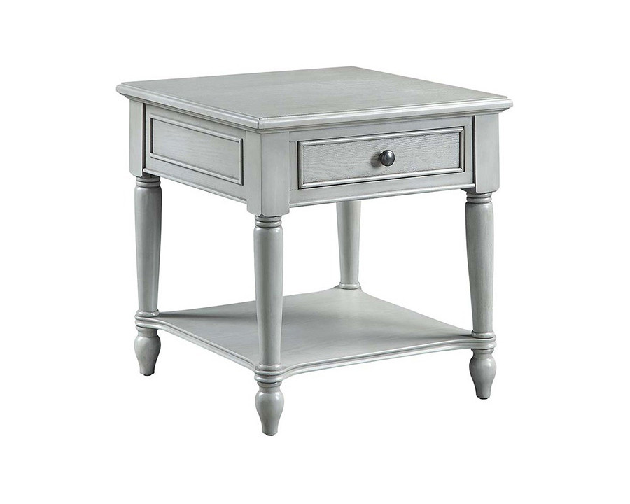 ACME - Ramiro End Table in Rustic Gray