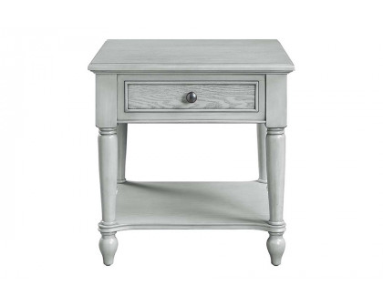 ACME - Ramiro End Table in Rustic Gray