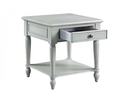 ACME - Ramiro End Table in Rustic Gray