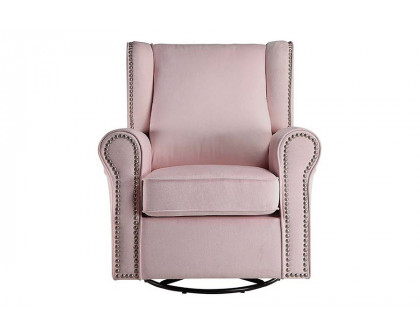 ACME - Tamaki Swivel Chair with Glider in Pink