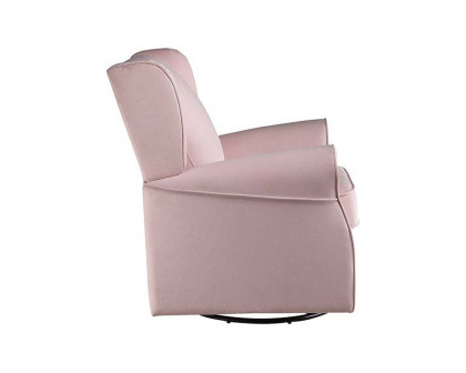 ACME - Tamaki Swivel Chair with Glider in Pink