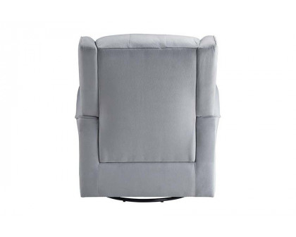 ACME - Zeger Swivel Chair with Glider in Gray