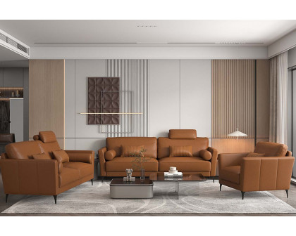 ACME Tussio Sofa with 5 Pillows - Brown