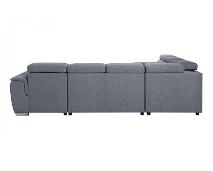 ACME - Hanley Sectional Sofa with Sleeper & Storage in Gray