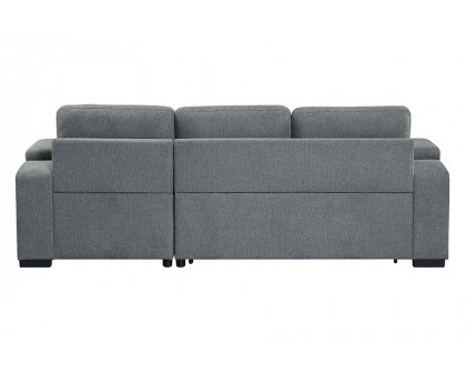 ACME - Kabira Sectional Sofa with Sleeper & Storage in Gray