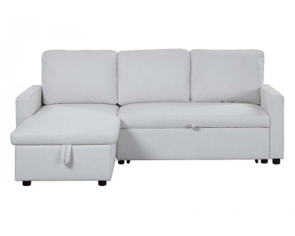 ACME - Hiltons Sectional Sofa with Sleeper & Storage in White