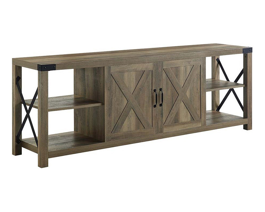 ACME - Abiram TV Stand in Rustic Oak