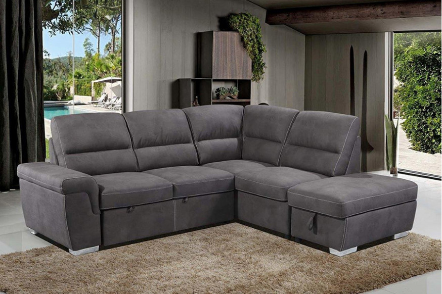 ACME™ Sagira Ottoman with Storage - Gray