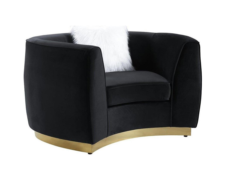 ACME - Achelle Chair with Pillow in Black