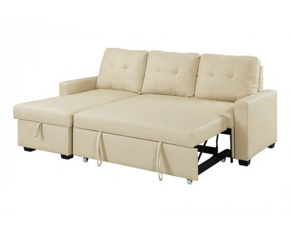 ACME - Dafina Sectional Sofa with Sleeper in Beige