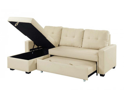 ACME - Dafina Sectional Sofa with Sleeper in Beige