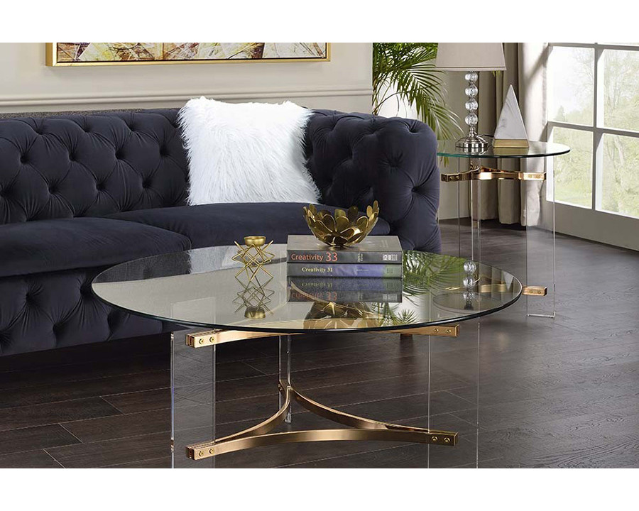 ACME - Sosi Coffee Table in Gold