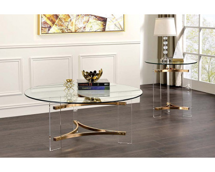 ACME - Sosi End Table in Gold