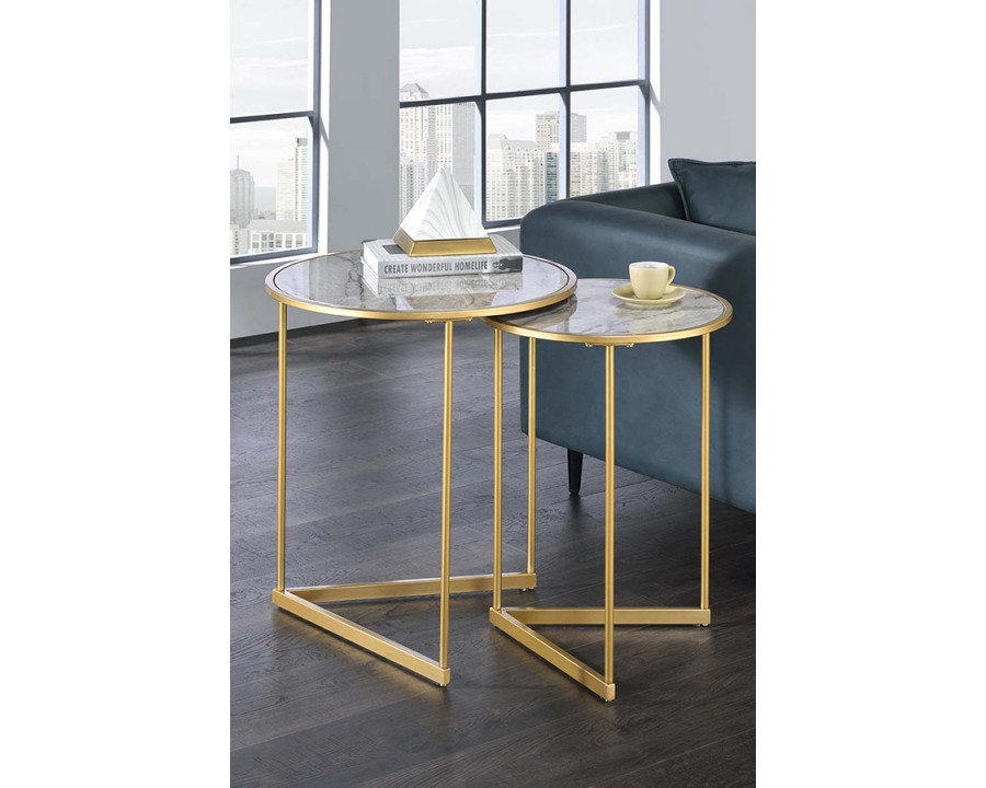 ACME - Garo Nesting Table Set