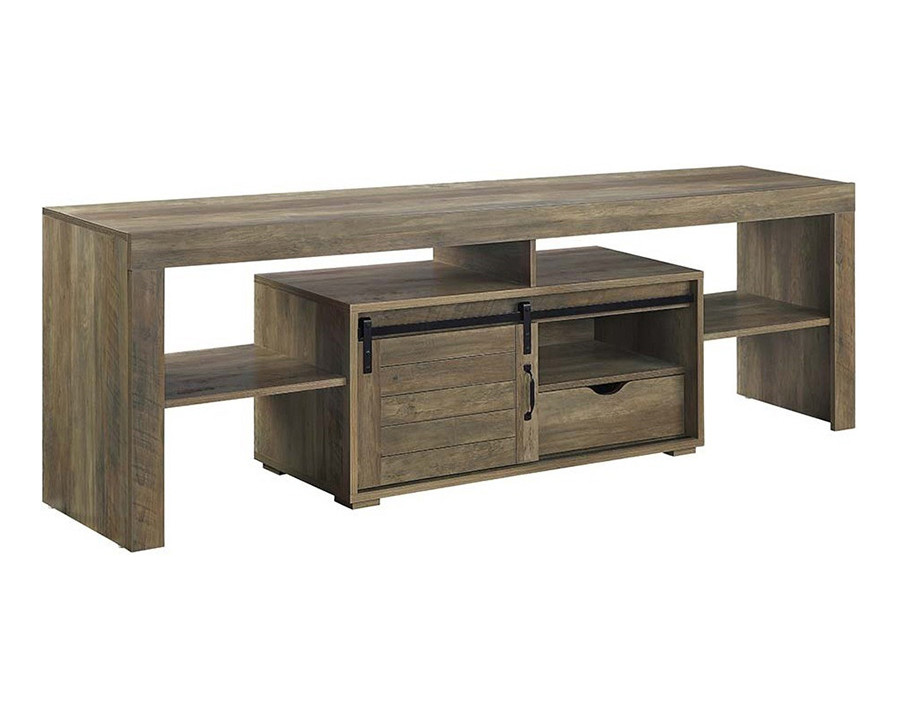 ACME - Wasim TV Stand in Rustic Oak