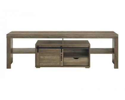 ACME - Wasim TV Stand in Rustic Oak