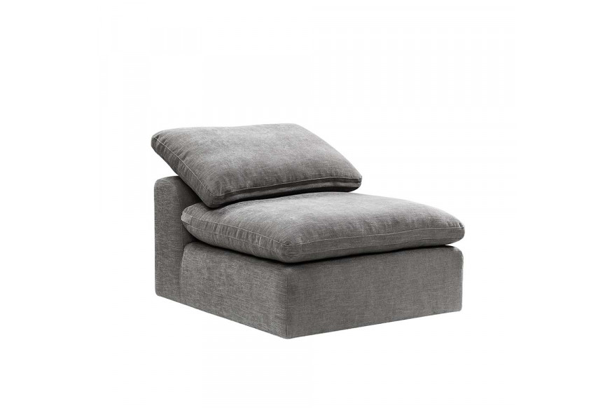 ACME™ Naveen Modular Armless Chair - Gray Linen