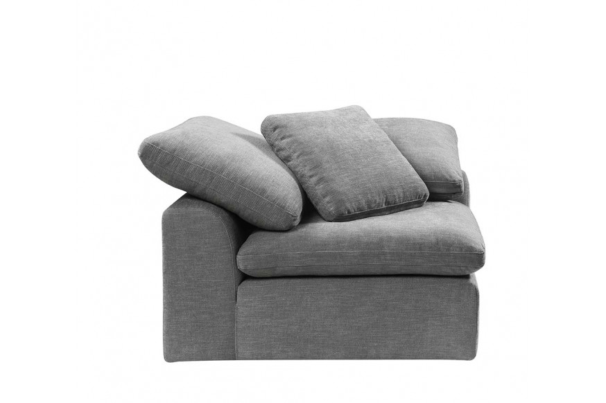 ACME™ Naveen Modular Wedge with Pillow - Gray Linen