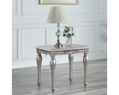 ACME - Pelumi End Table in Platinum