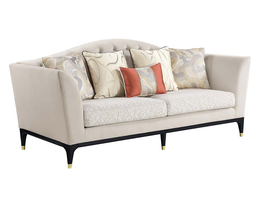 ACME - Tayden Sofa with 5 Pillows in Beige