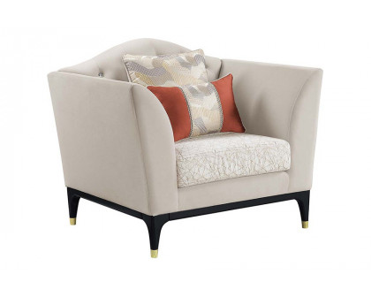 ACME™ Tayden Chair with 2 Pillows - Beige