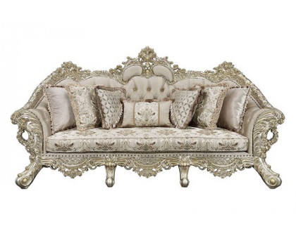 ACME - Danae Sofa with 7 Pillows in Champagne/Gold