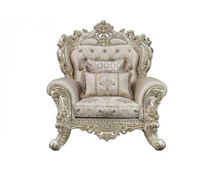 ACME™ Danae Chair with 2 Pillows - Champagne/Gold