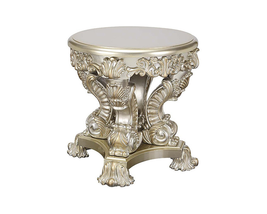 ACME - Sorina End Table in Antique Gold