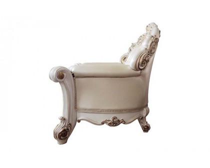 ACME - Vendome Chair with Pillow in Champagne/Antique Pearl