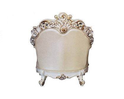 ACME - Vendome Chair with Pillow in Champagne/Antique Pearl